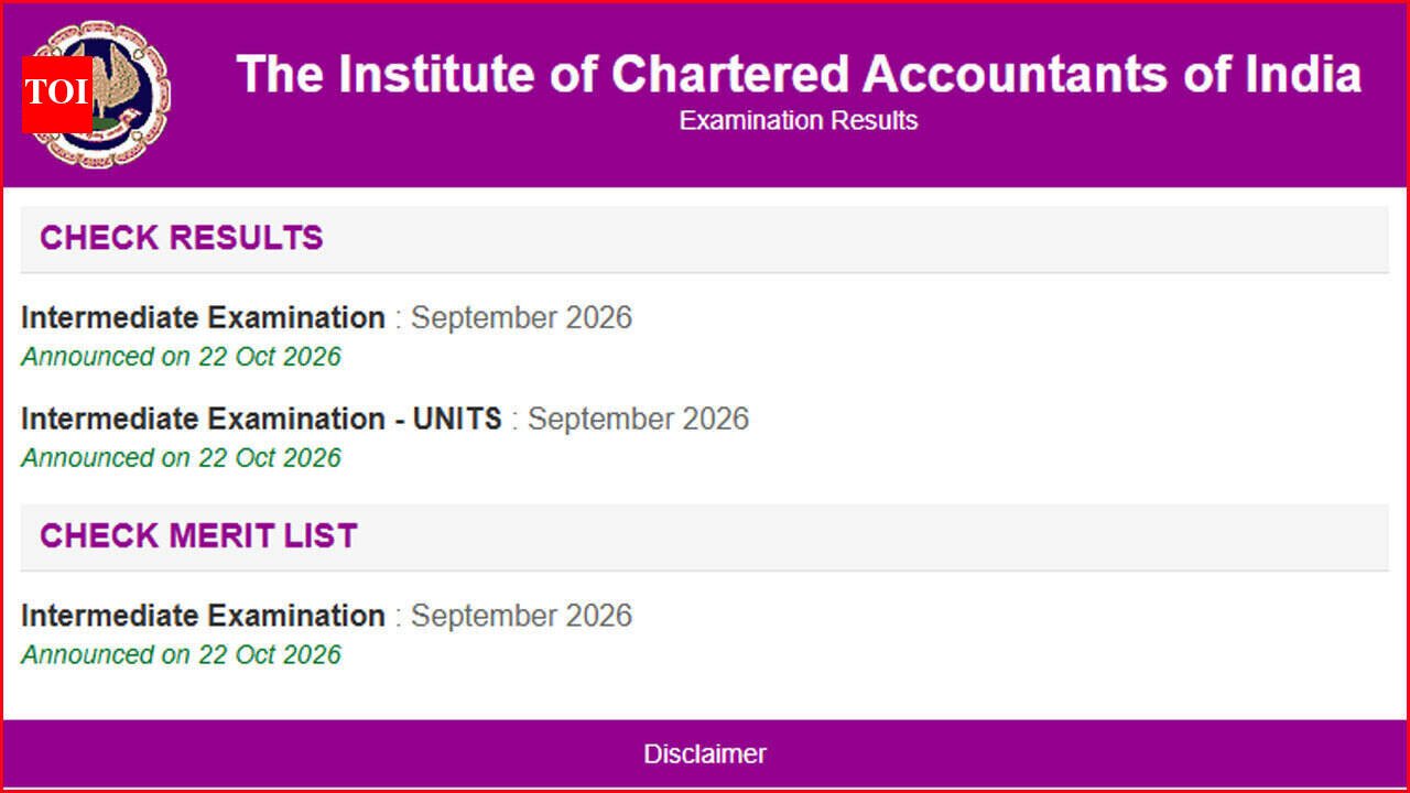 CA Inter Result 2026 Declared