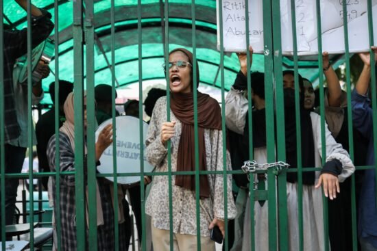Protest at India university where no students’ union vote held