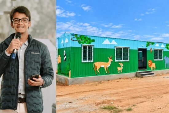 Shipping Container School for Migrant Children