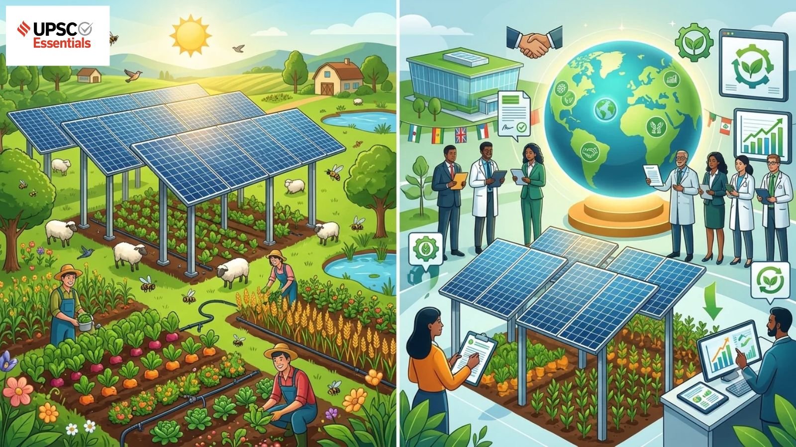 UPSC: Agrivoltaics – A Path to Sustainable Indian Farming